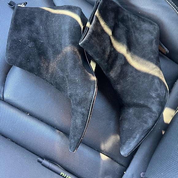 Saks Fifth Ave Suede Boots - Picture 3 of 4